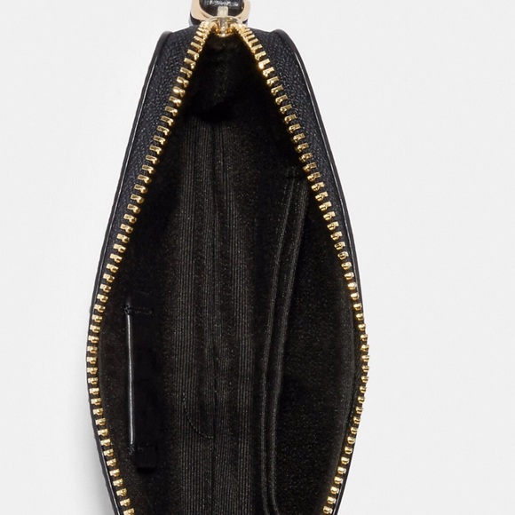 COACH Wristlet PEANUTS Woodstock Signature Coated Canvas and smooth leather NWT - Picture 2 of 4